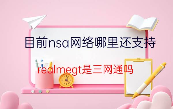 目前nsa网络哪里还支持 realmegt是三网通吗？